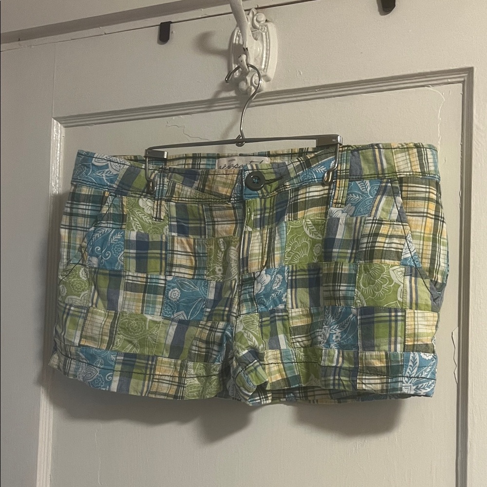 Aeropostale Y2K Plaid Women's Micro Mini Low Rise Shorts